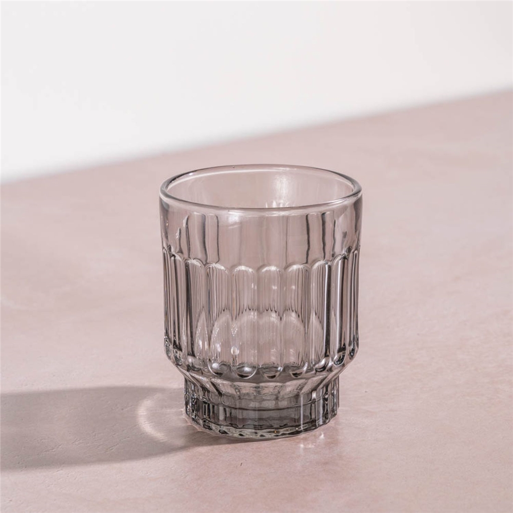 Sklenený pohár v sivom tóne 300 ml