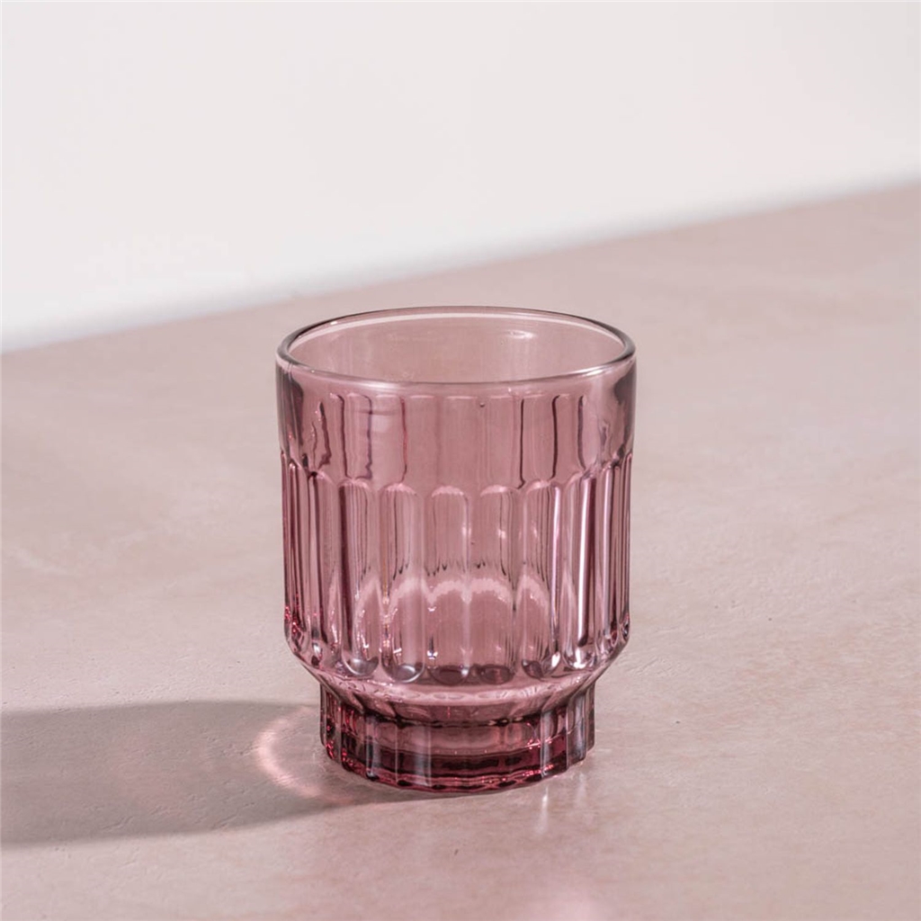 Sklenička v ružovej farbe 300 ml