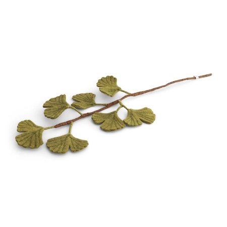 Plstená vetvička Ginkgo biloba