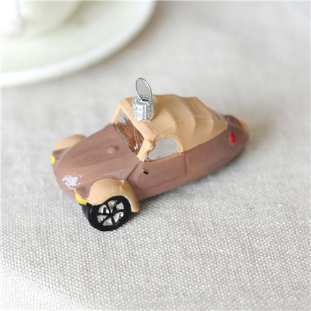 Sklenený ornament handra svetlo malá