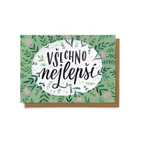 Přáníčko - Všechno nejlepší rozkvetlá louka